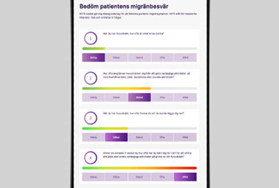 Tilby pasienten migrenetesten HIT-6 for å forenkle evalueringen av BOTOX-behandlingen.